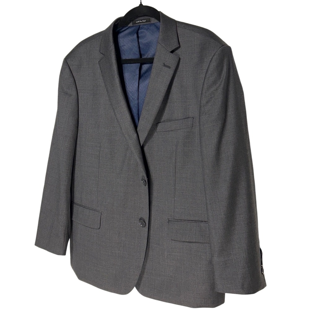Mantoni 100% Virgin Super Fine Wool Wrinkle Resistant 2-Button Sport Coat Sz 46R